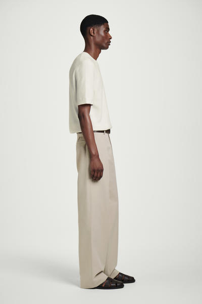 COS テクスチャーニットコットンTシャツ