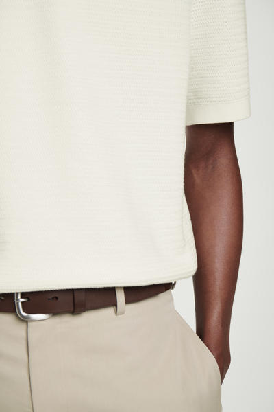 COS テクスチャーニットコットンTシャツ