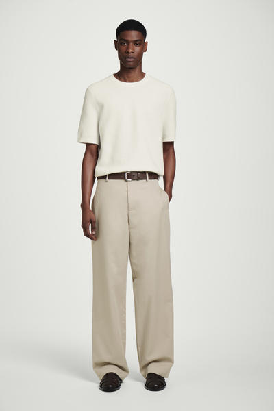 COS テクスチャーニットコットンTシャツ