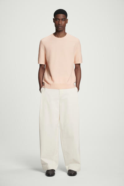 COS テクスチャーニットコットンTシャツ