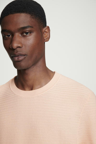 COS テクスチャーニットコットンTシャツ