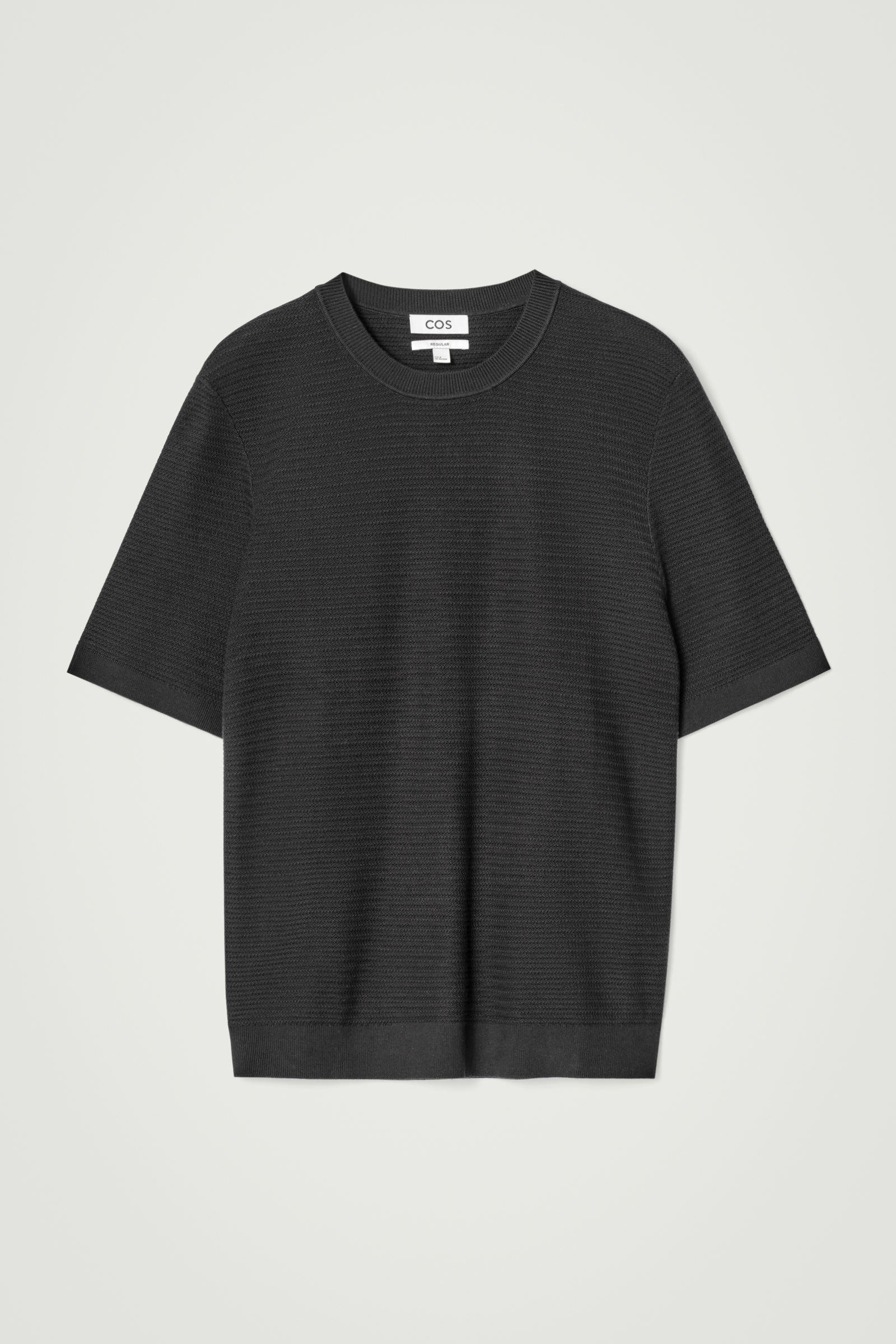 TEXTURED KNITTED COTTON T-SHIRT テクスチャーニットコットンT