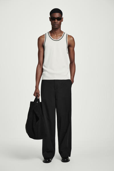 COS コントラストトリム リブタンクトップ