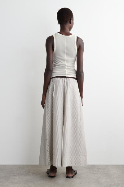 COS シアサッカーキュロット