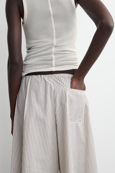 COS シアサッカーキュロット