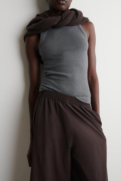 COS シアサッカーキュロット