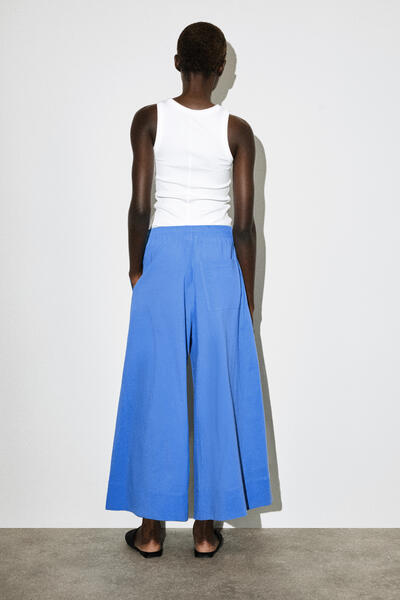 COS シアサッカーキュロット