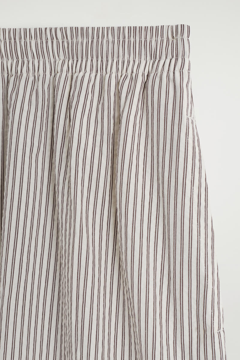 COS シアサッカーキュロット