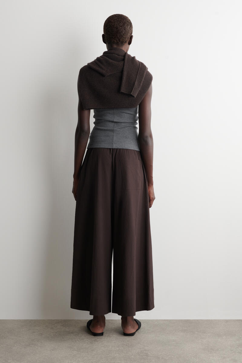 COS シアサッカーキュロット