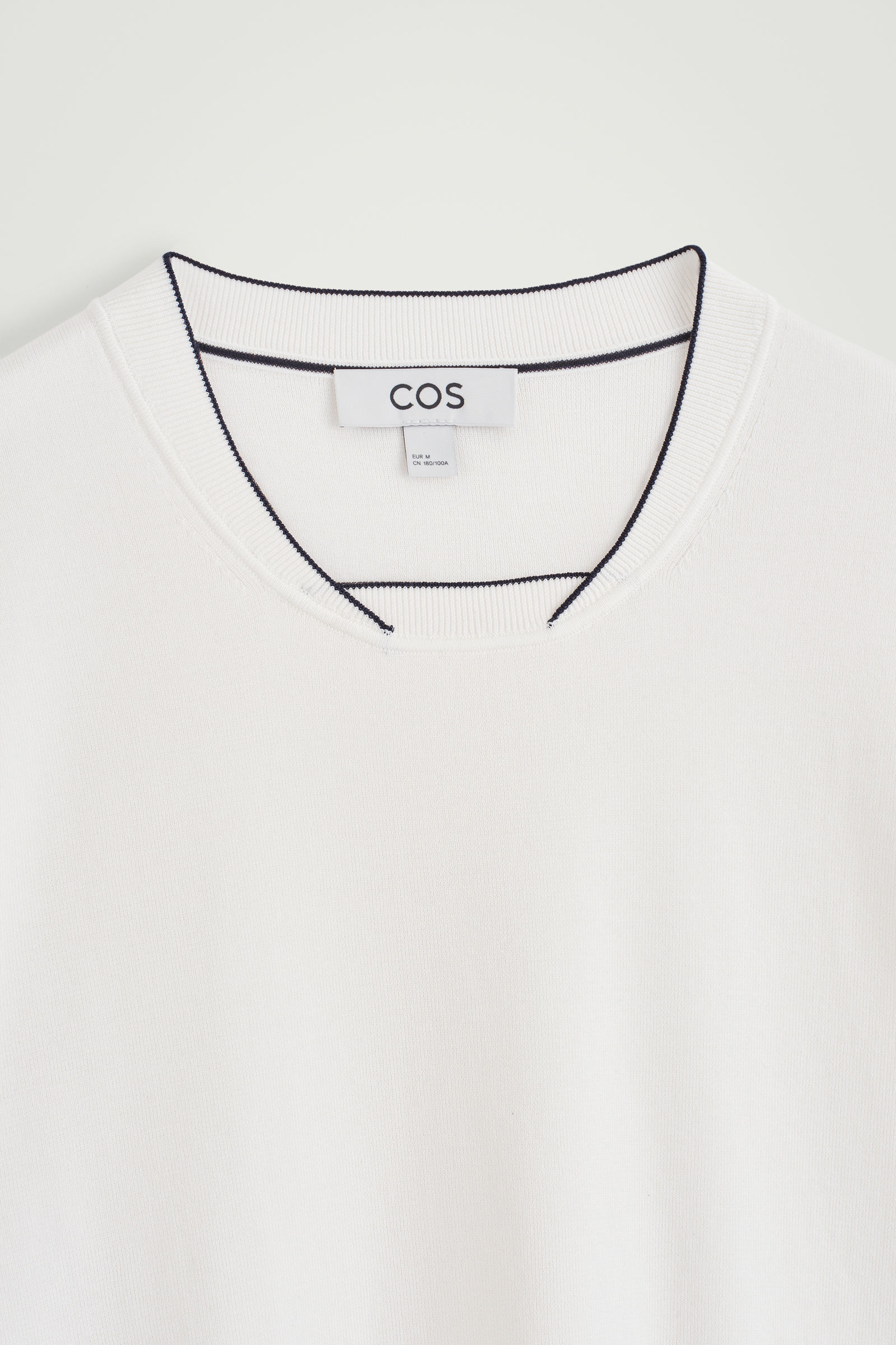 CONTRAST-TIPPED KNITTED T-SHIRT コントラストチップニットTシャツ 