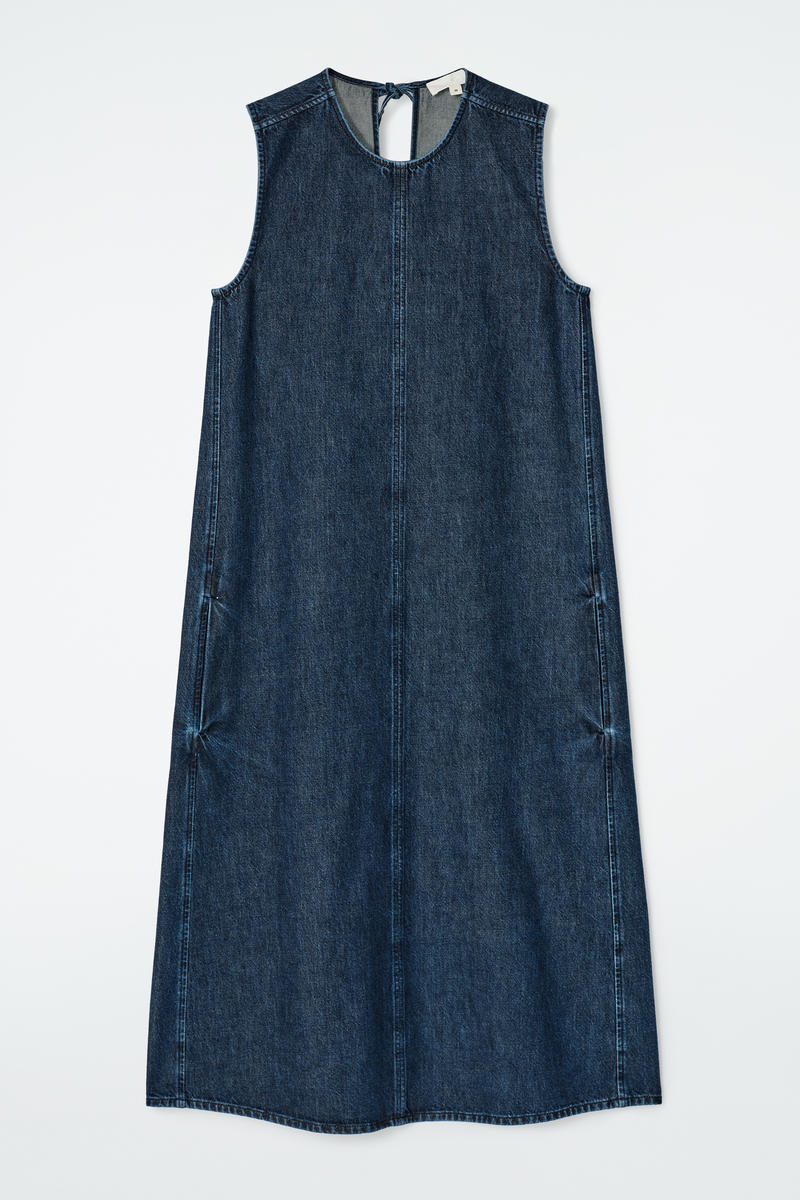 COS ノースリーブデニムミディドレス
