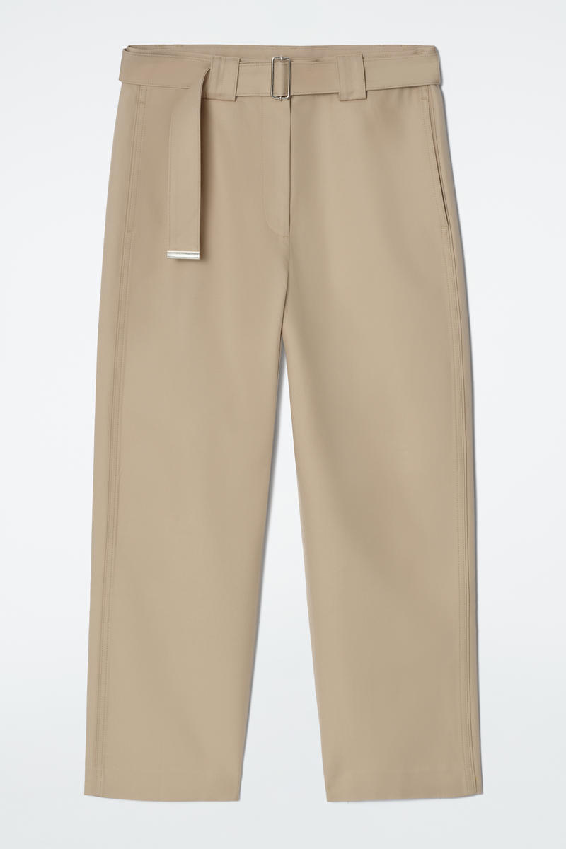 COS ベルト付きスリムレッグパンツ