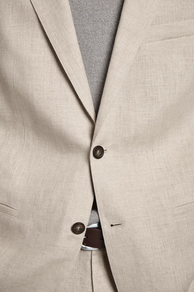 COS シングルブレストリネンブレザー