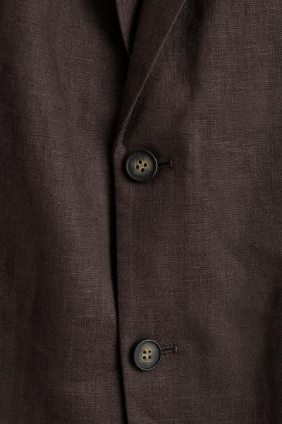 COS シングルブレストリネンブレザー