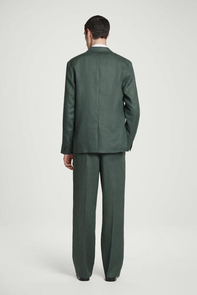 COS シングルブレストリネンブレザー