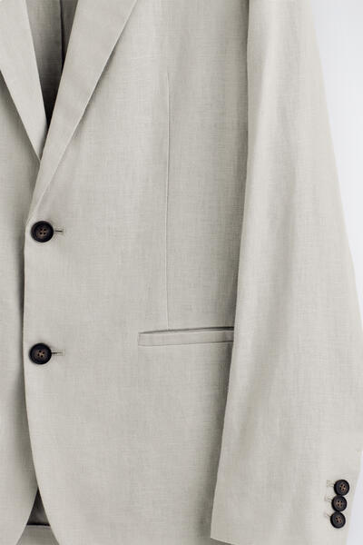 COS シングルブレスト リネンブレザー