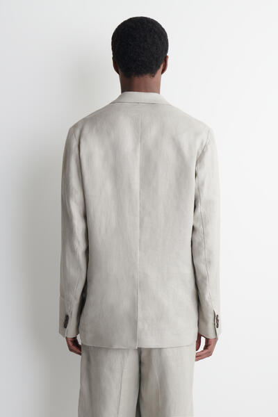 COS シングルブレスト リネンブレザー