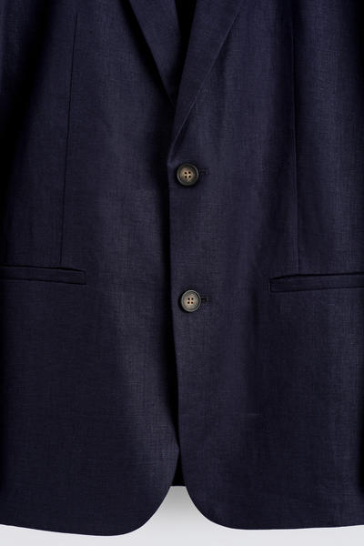 COS シングルブレストリネンブレザー