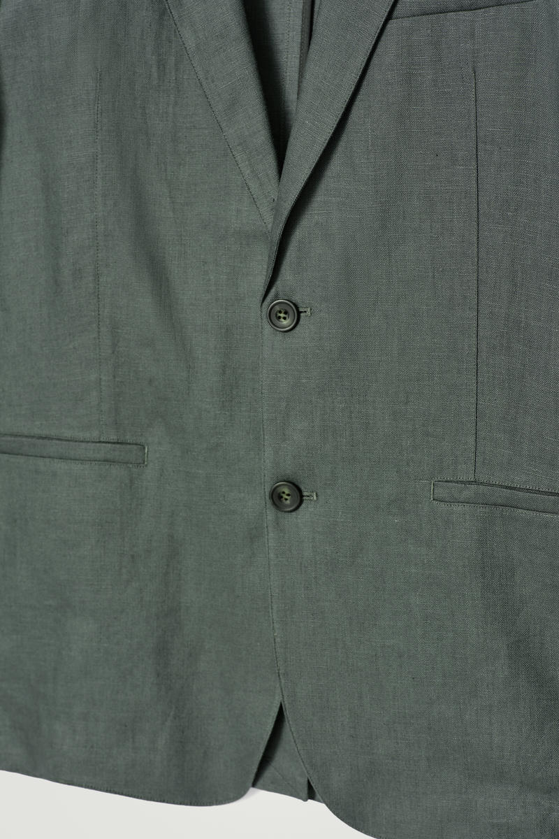 COS シングルブレストリネンブレザー