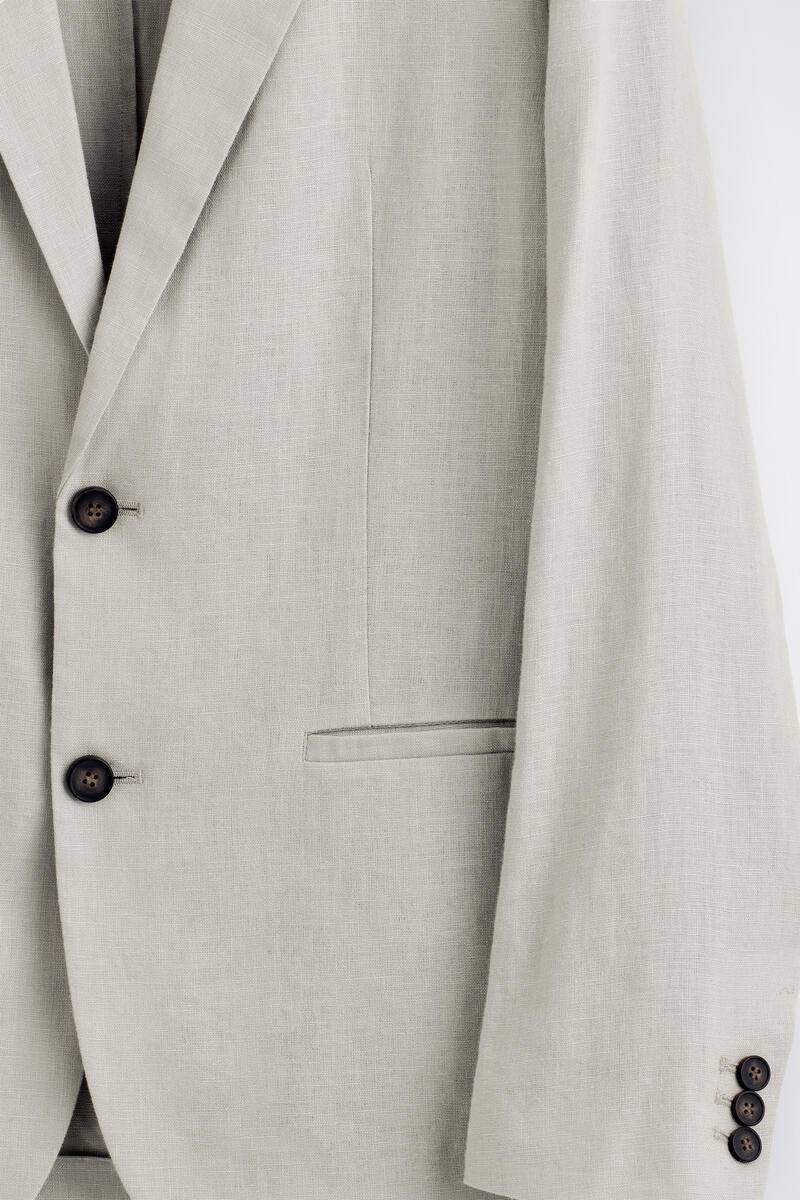 COS シングルブレスト リネンブレザー