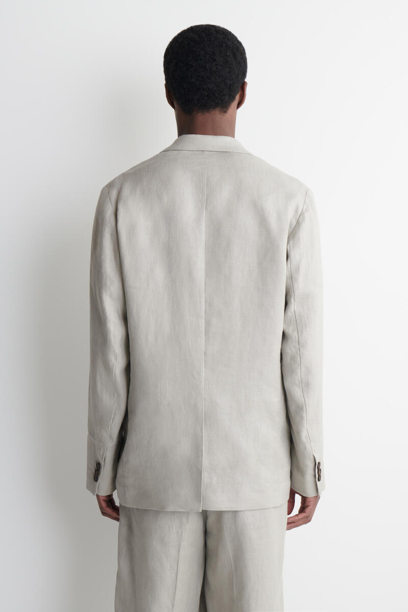 COS シングルブレスト リネンブレザー