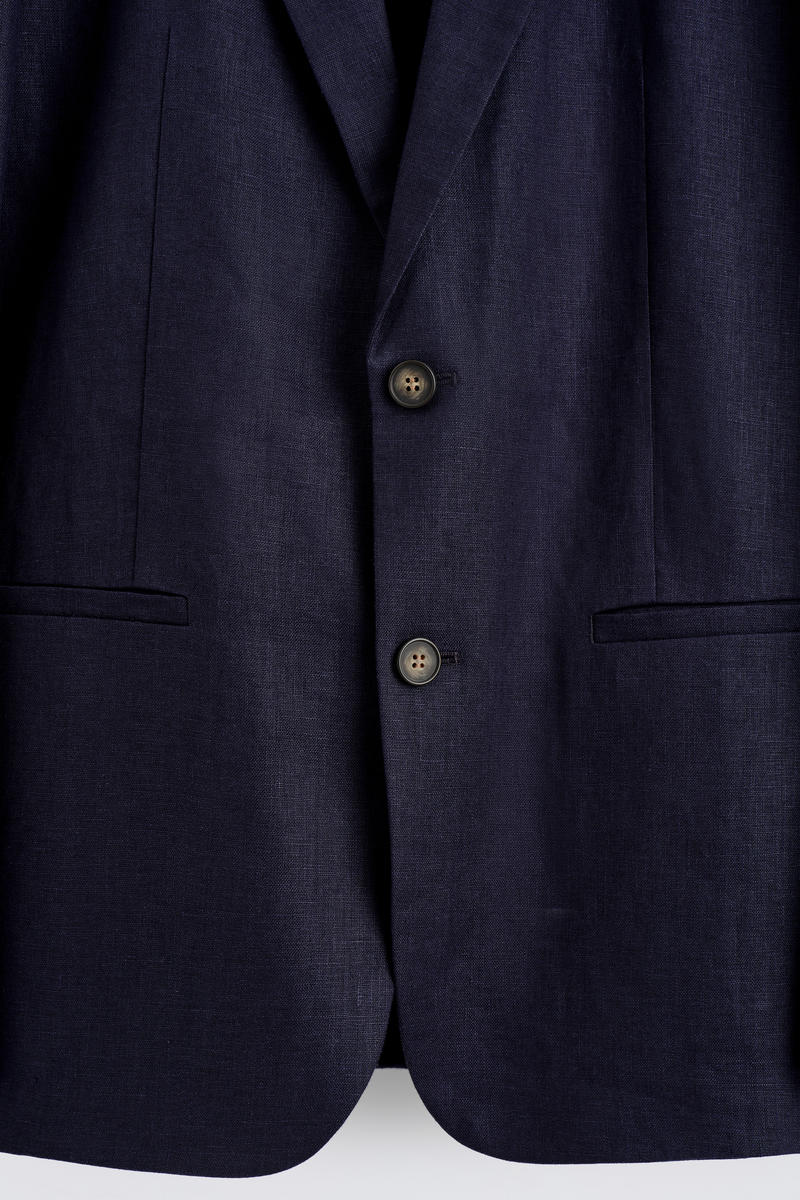 COS シングルブレストリネンブレザー