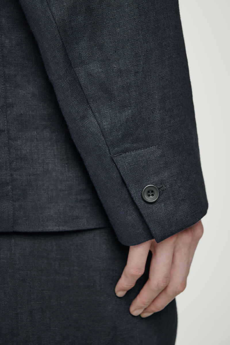 COS シングルブレストリネンブレザー