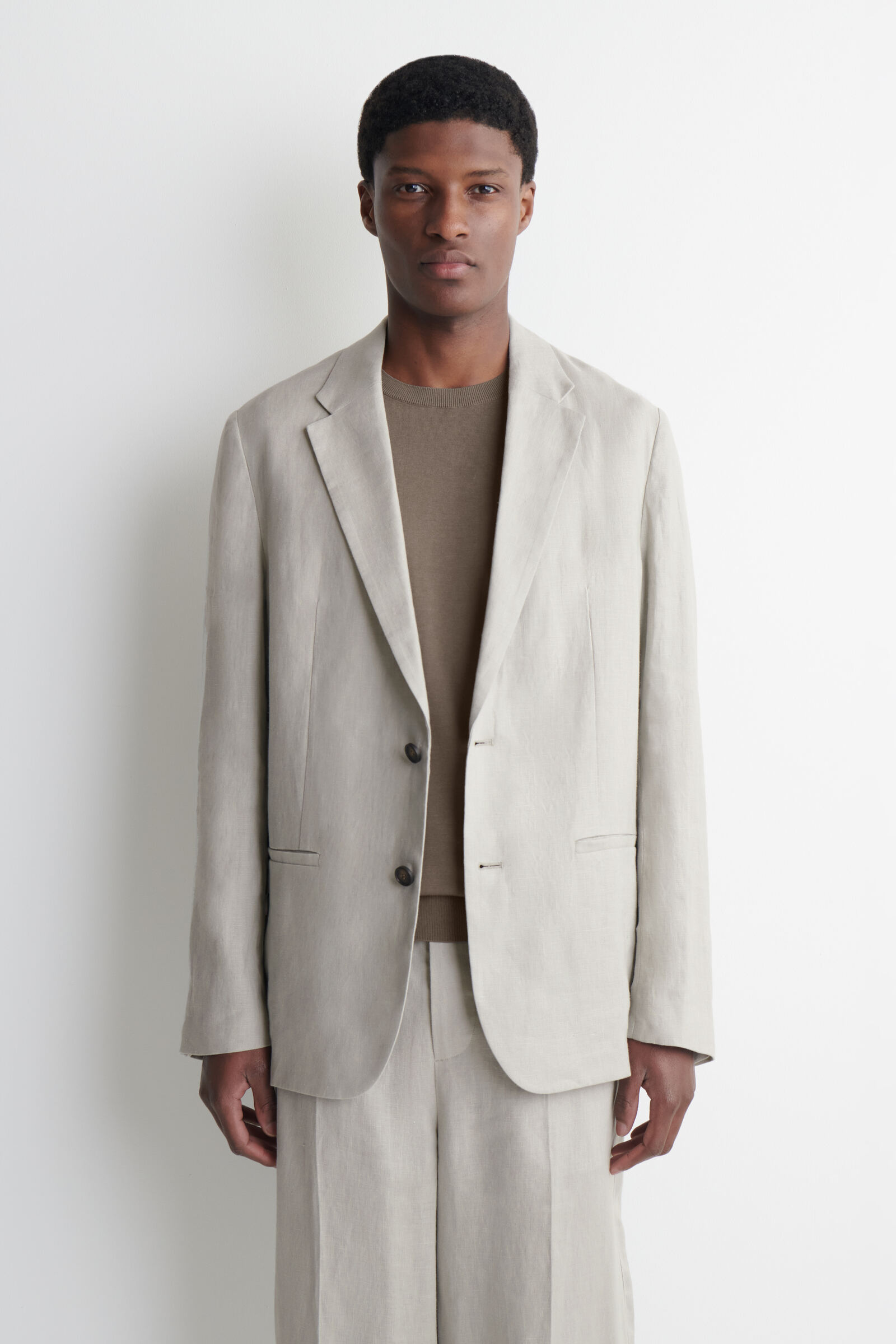 SINGLE-BREASTED LINEN BLAZER シングルブレスト リネンブレザー