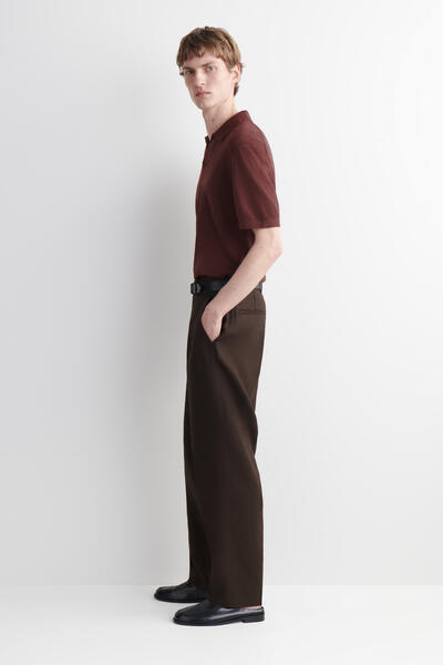 COS リラックスフィット リネンテーパードパンツ