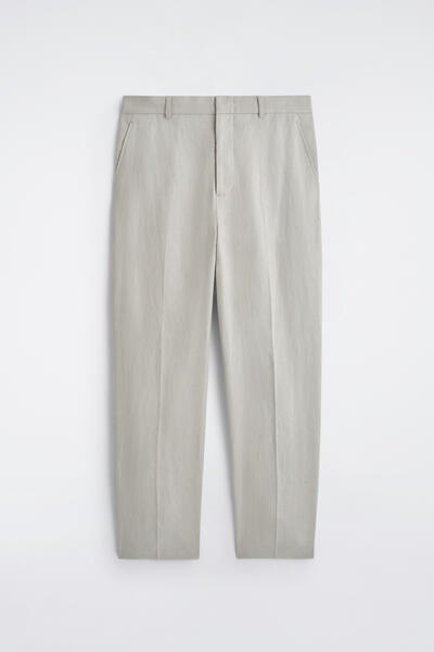 COS リラックスフィット リネンテーパードパンツ