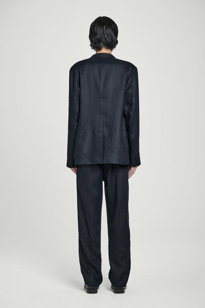 COS リラックスフィット リネンテーパードパンツ