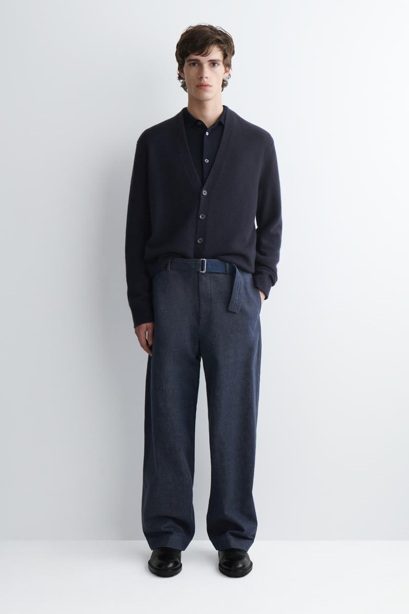 COS リラックスフィット ベルト付きデニムパンツ