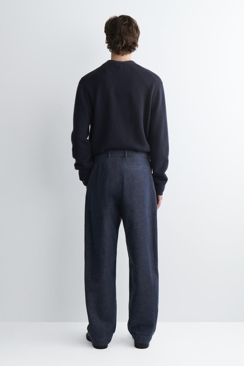 COS リラックスフィット ベルト付きデニムパンツ