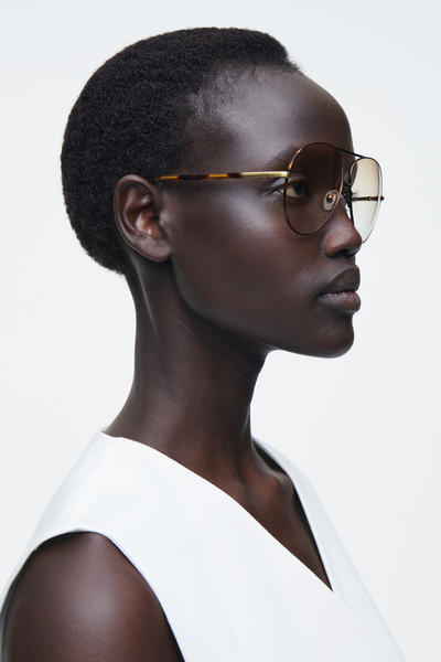 COS ワイヤーフレームアビエーターサングラス