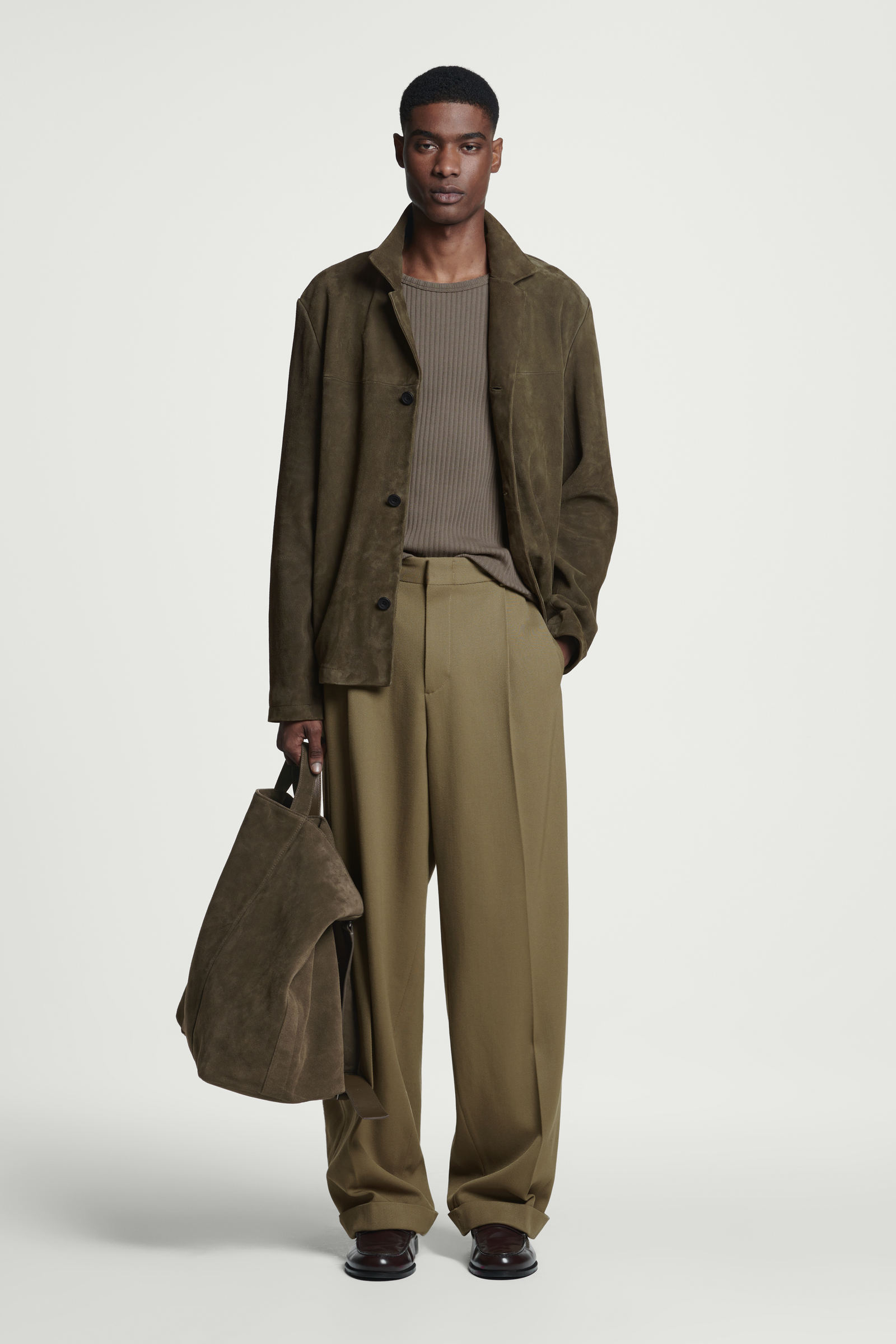 CONVERTIBLE TOTE BAG - SUEDE コンバーチブルトートバッグ - スエード