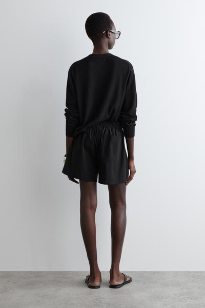 COS ドローストリング コットンショートパンツ