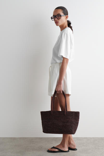 COS ドローストリング コットンショートパンツ