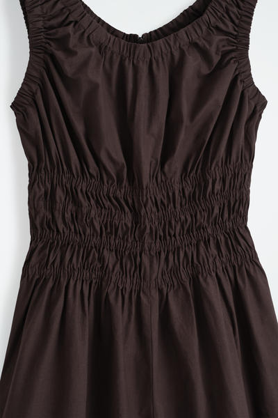 COS シャーリングコットンジャンプスーツ