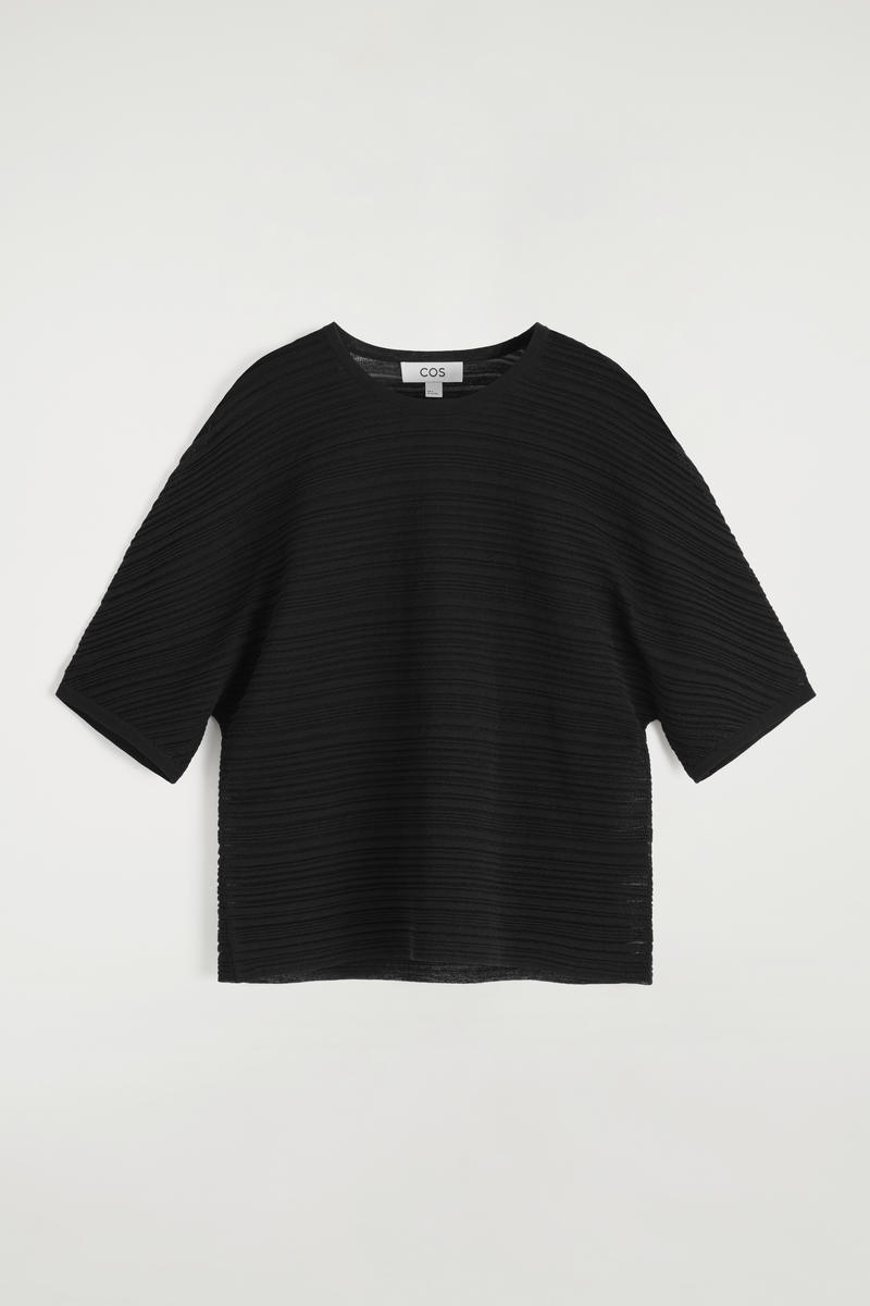 COS ストライプニットTシャツ