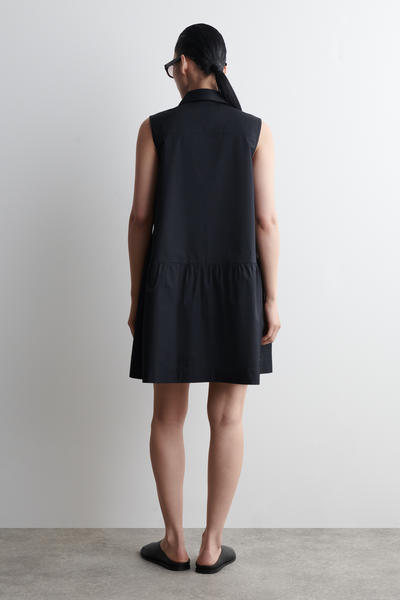 COS ノースリーブミニシャツドレス