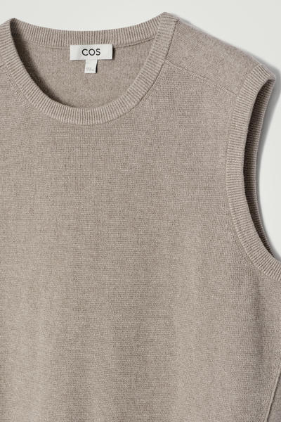 COS ニットリネンタンクトップ