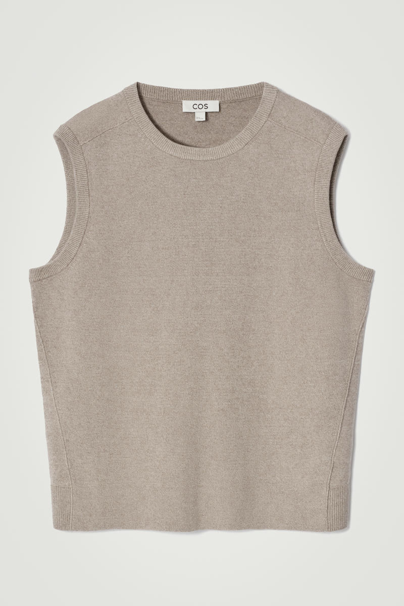 COS ニットリネンタンクトップ