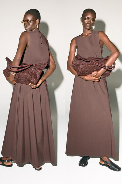 COS ミニウーブントートバッグ - ラフィア