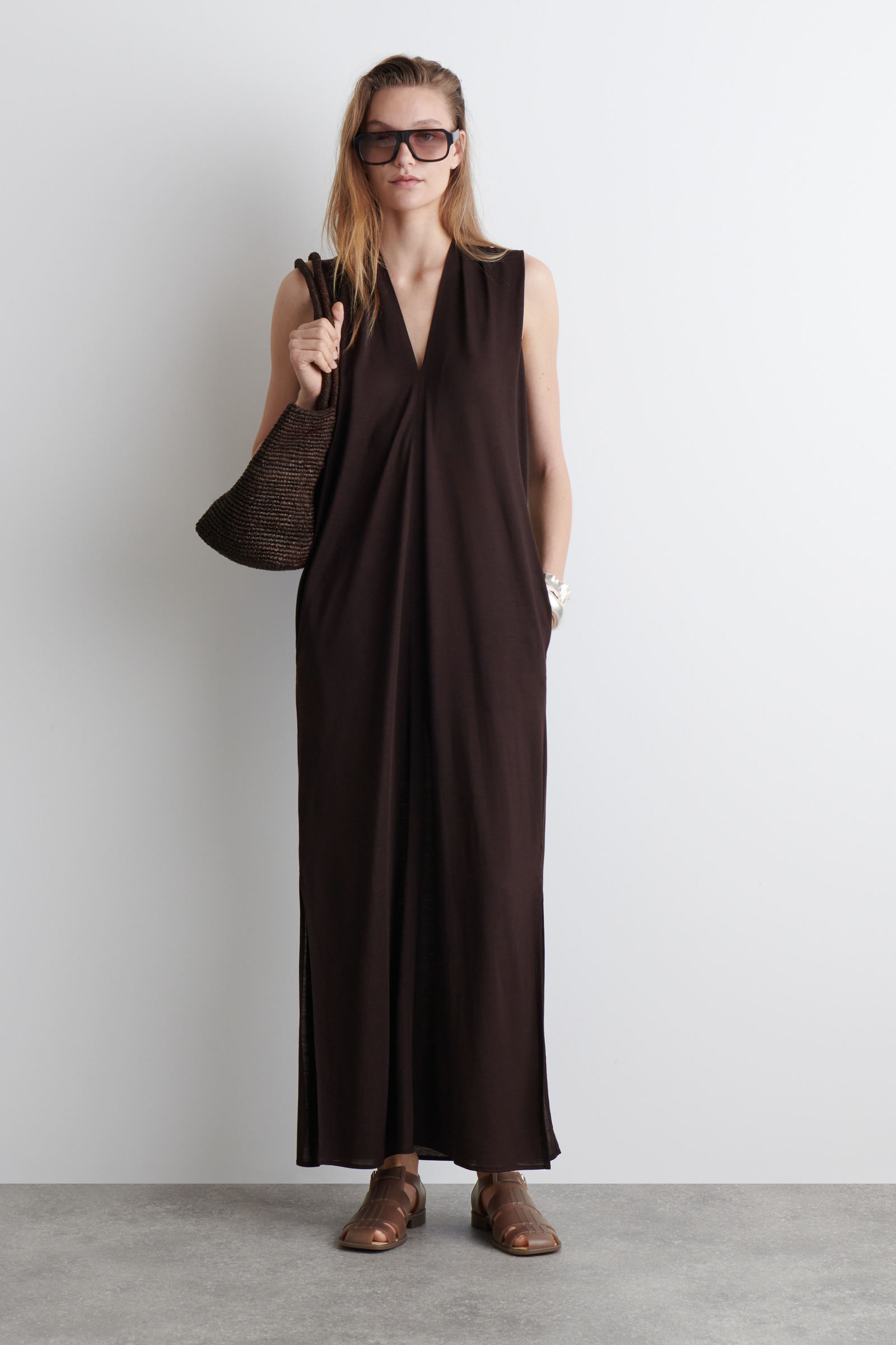 JELLY FISHERMAN SANDALS ジェリーフィッシャーマンサンダル ブラウン