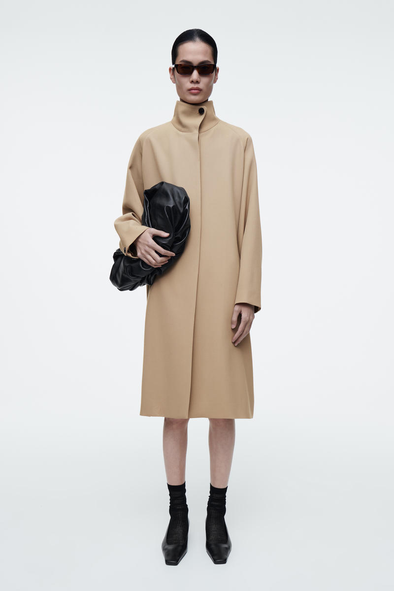 COS シアーリブウールソックス