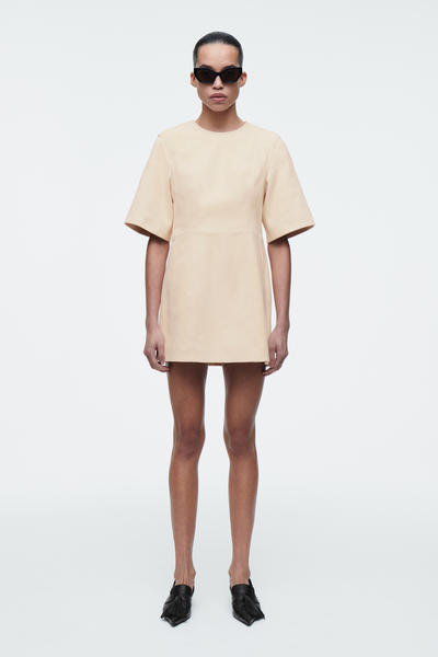 COS スエードミニTシャツドレス