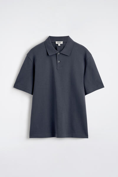 COS インターロックコットンポロシャツ