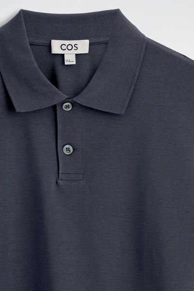 COS インターロックコットンポロシャツ