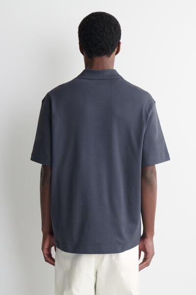 COS インターロックコットンポロシャツ