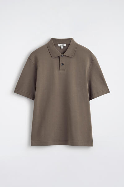 COS インターロックコットンポロシャツ